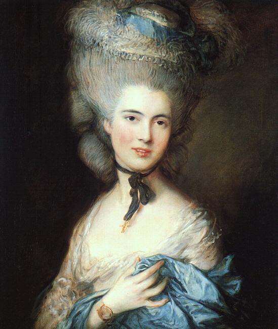 Thomas Gainsborough Portrait of a Lady in Blue 5 France oil painting art